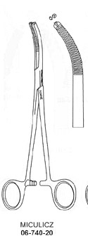 Miculicz Peritineal Clamp